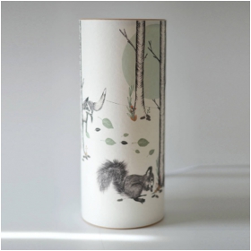 Woodland illustrated lamp