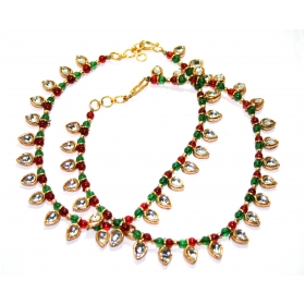 Gold polished anklet