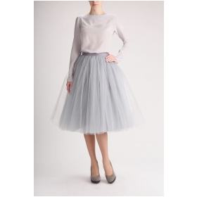 Grey tulle skirt
